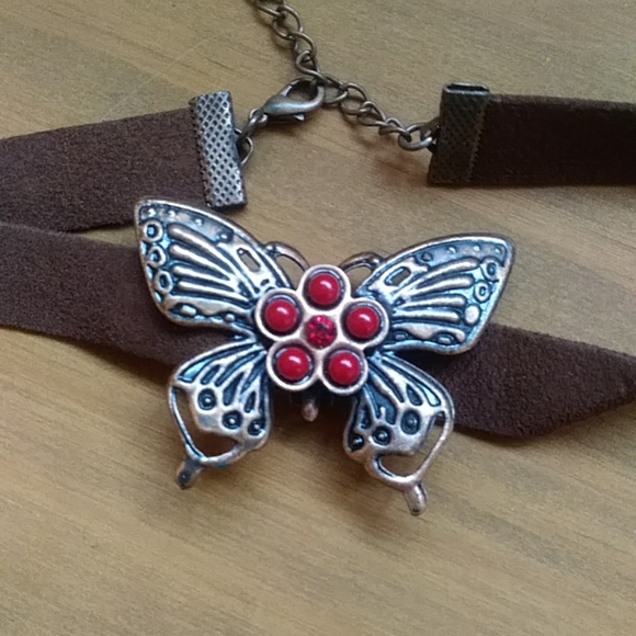 Vintage Smart Set butterfly choker - Picture 2 of 4